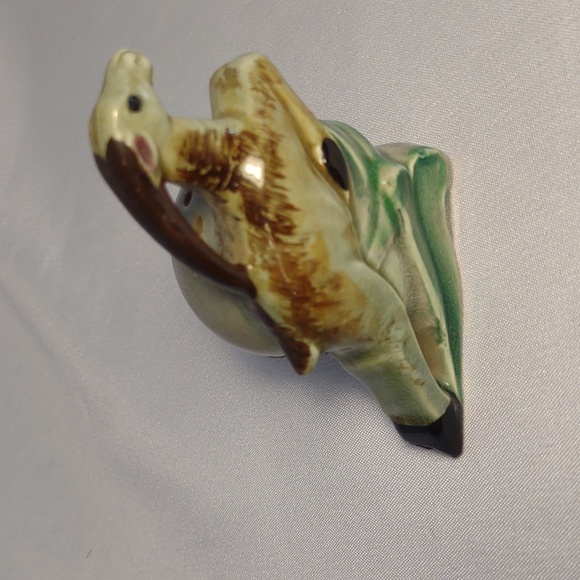 Vintage Batlin Leaping Antelope Ceramic Honey Pot w Spoon & Salt/Pepper Shakers - Picture 15 of 15